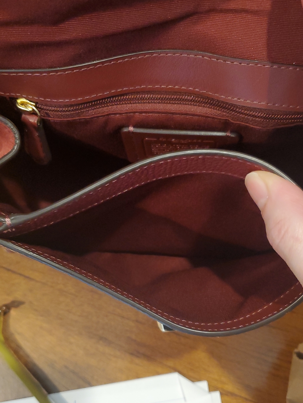 Like NEW Coach Striped Faye Crossbody Bag - Picture 14 of 15